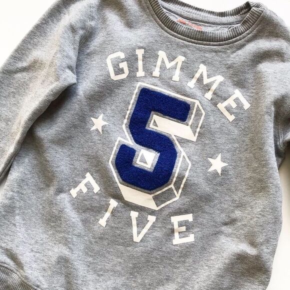 Joe Fresh gray gimme 5 sweatshirt GUC LG(10-12Y) - Picture 2 of 2